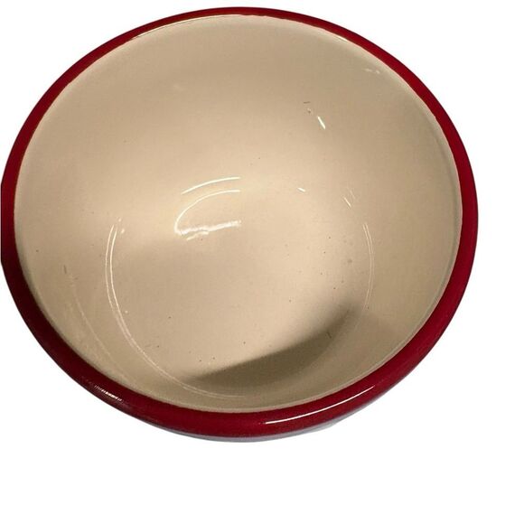 Holiday Reindeer Treats Bowl in Red and Green - Picture 6 of 6